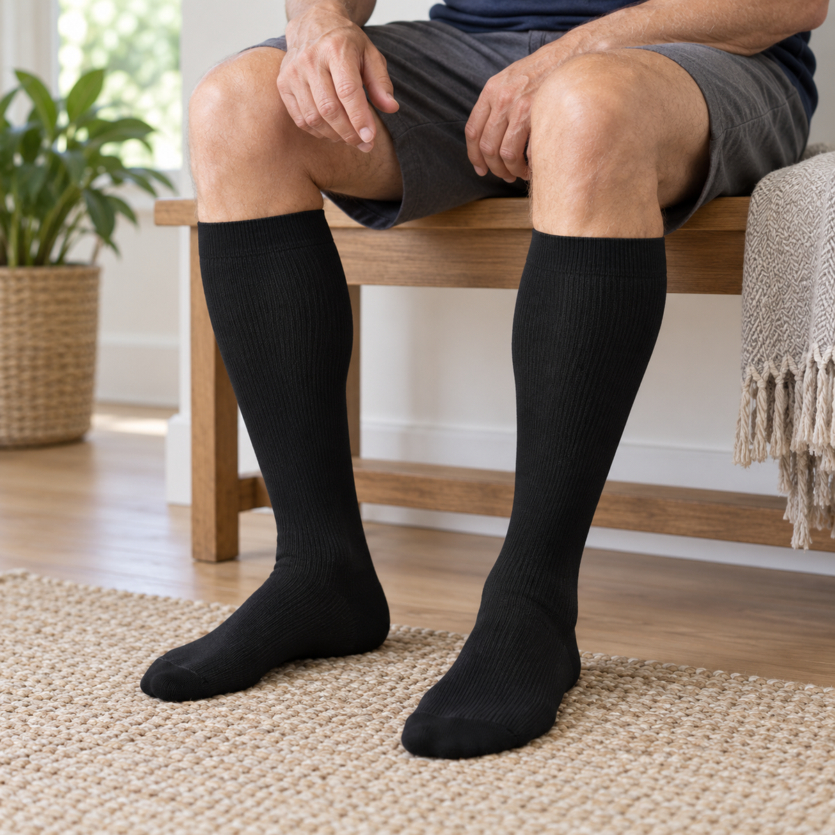 Moveo ComfortStep™ – מארז 5 זוגות גרבי לחץ עד הברך